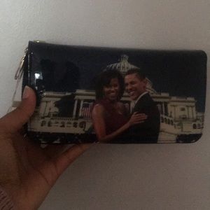 A Barak and Mitchell Obama wallet.